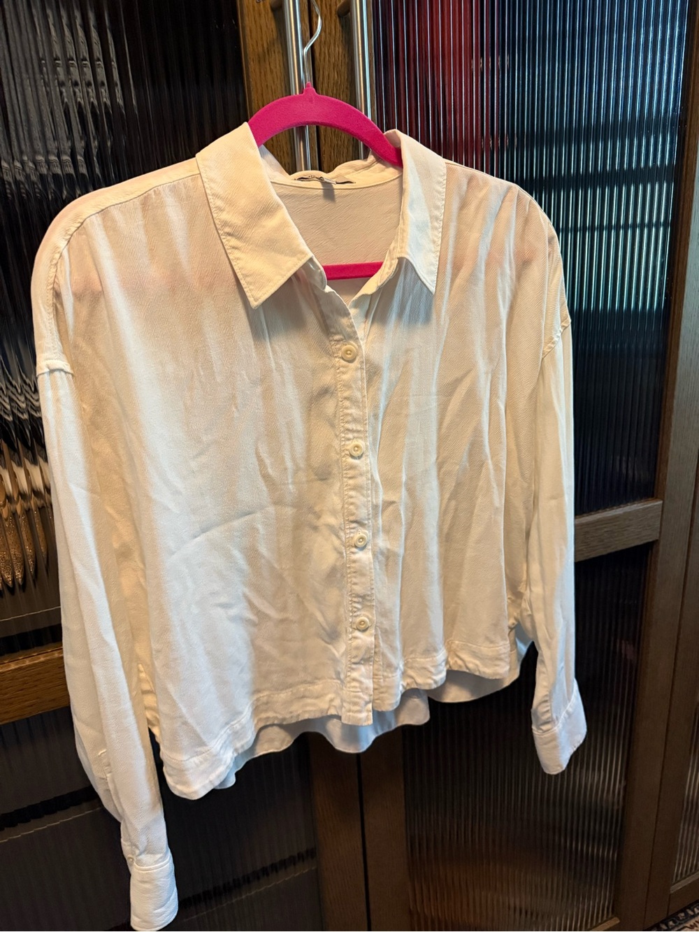 Madewell White Button-Front Women's Button up